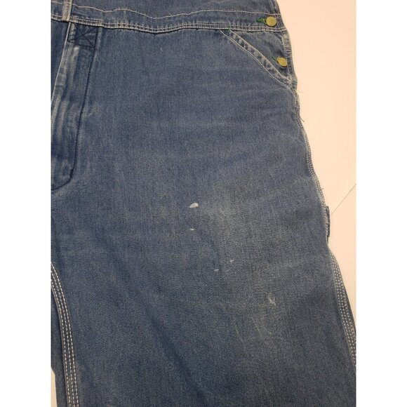 Liberty Men's Denim Blue Bib Overalls 100% Cotton Original Fit Size 50x30 - Picture 5 of 16